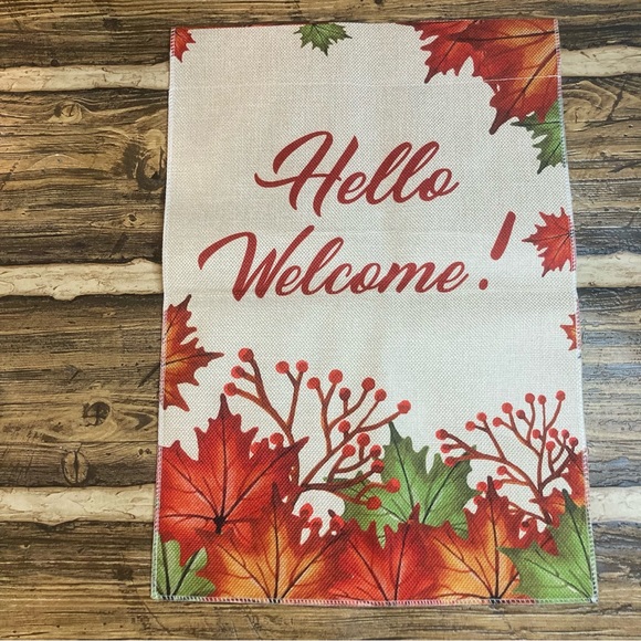 Fall garden flag Hello Welcome - Picture 6 of 8